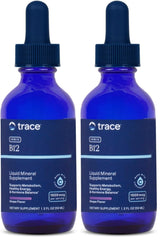 Trace Minerals Liquid Ionic B12 bottle with dropper for easy daily dosing.