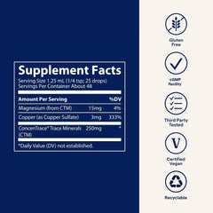 Label highlighting lemon-lime flavor on magnesium glycinate bottle