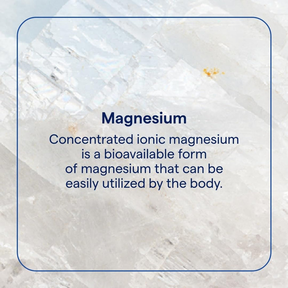 Close-up of Trace Minerals Mega-Mag Liquid Magnesium bottles