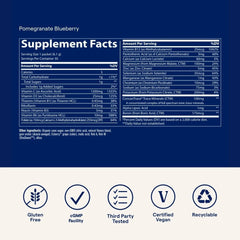 Power Pak ingredient panel