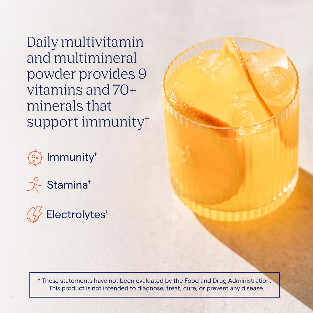 Power Pak nutrition facts showing 70+ minerals