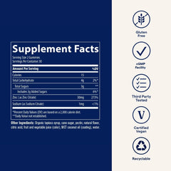 Bottle of Trace Minerals Zinc Gummy with elderberry flavor