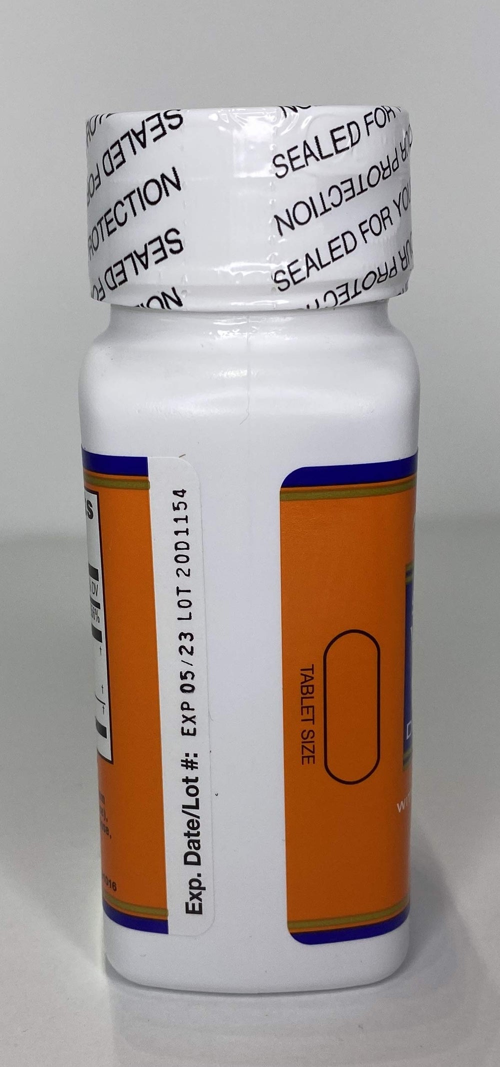 Vitamin C Complex ingredients label
