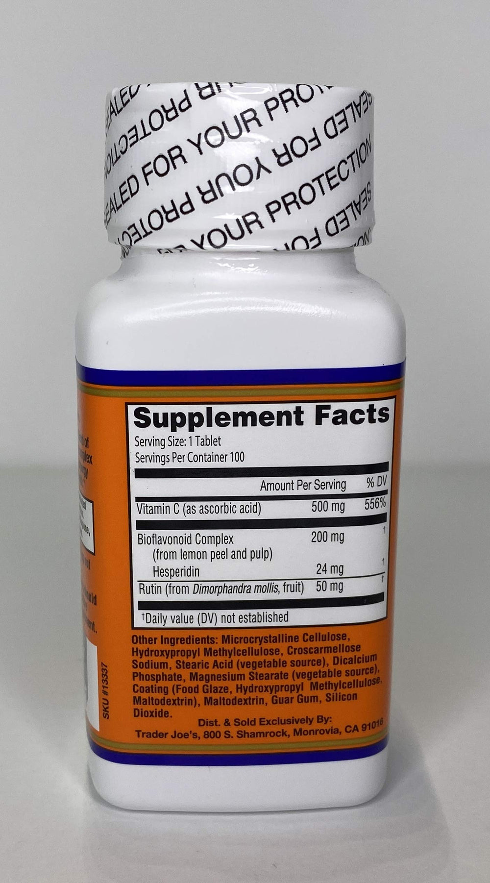 Rutin bioflavonoids in Vitamin C Complex