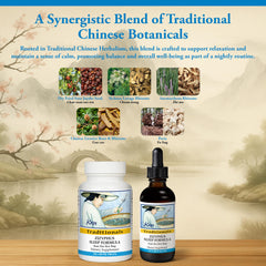 Herbal wellness concept illustrating traditional Chinese herbalism