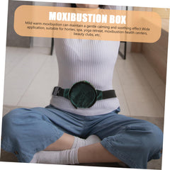 Traditional Chinese therapy with moxibustion concept