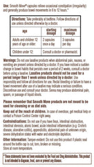 Packaging showing organic ingredients and no artificial colors