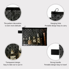 TRAKWAN close-up of zipper closure shows secure, smooth access and item protection