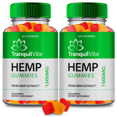 Tranquil Vibe Hemp Gummies bottle front label