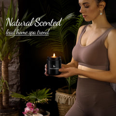 Holiday gift box for TranquilBliss Rose & Sandalwood candle
