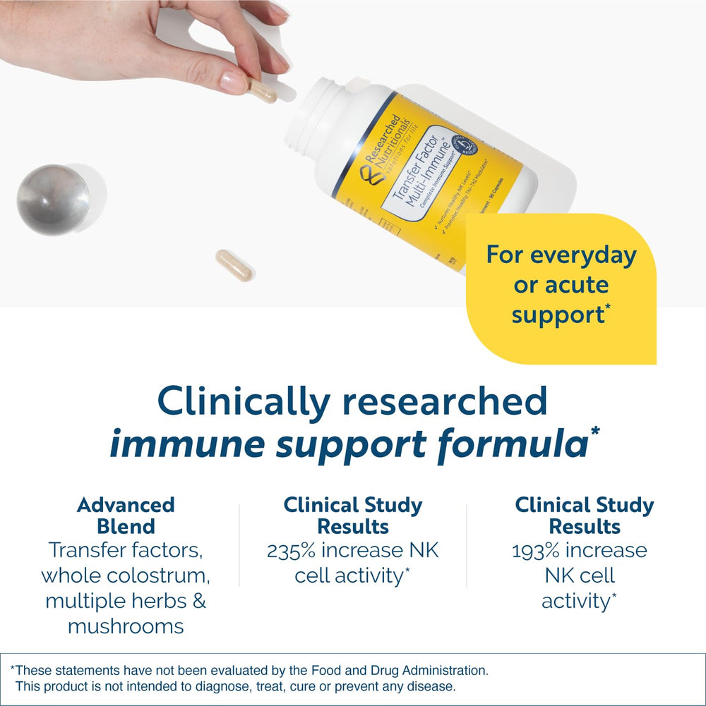Label view of Transfer Factor Multi-Immune bottle