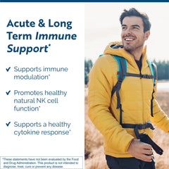 Back label and supplement facts panel of Transfer Factor Sensitive bottle