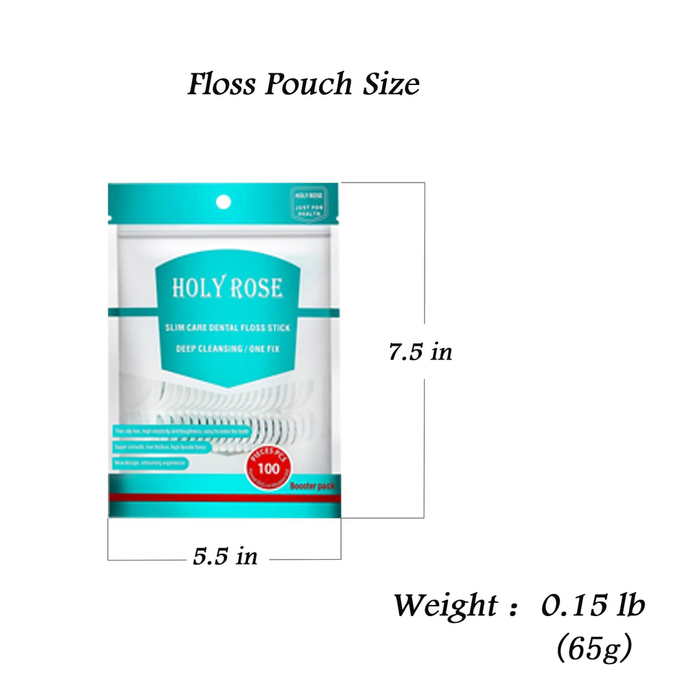 Product packaging showing 300-count total floss picks