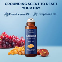 Compact, travel-friendly essential oil roll-on bottle