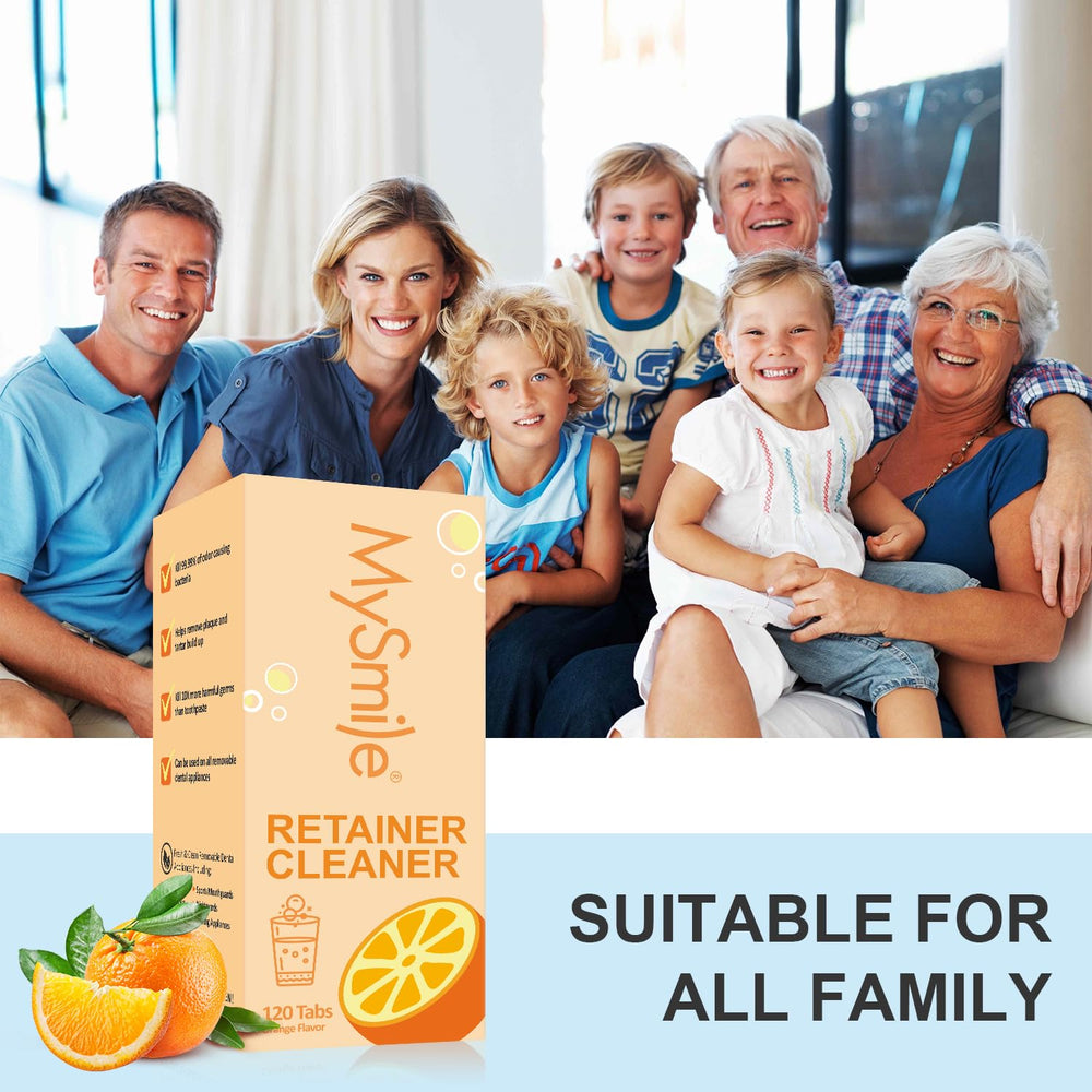 Travel pack of MySmile retainer cleaner tubes