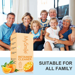 Travel pack of MySmile retainer cleaner tubes