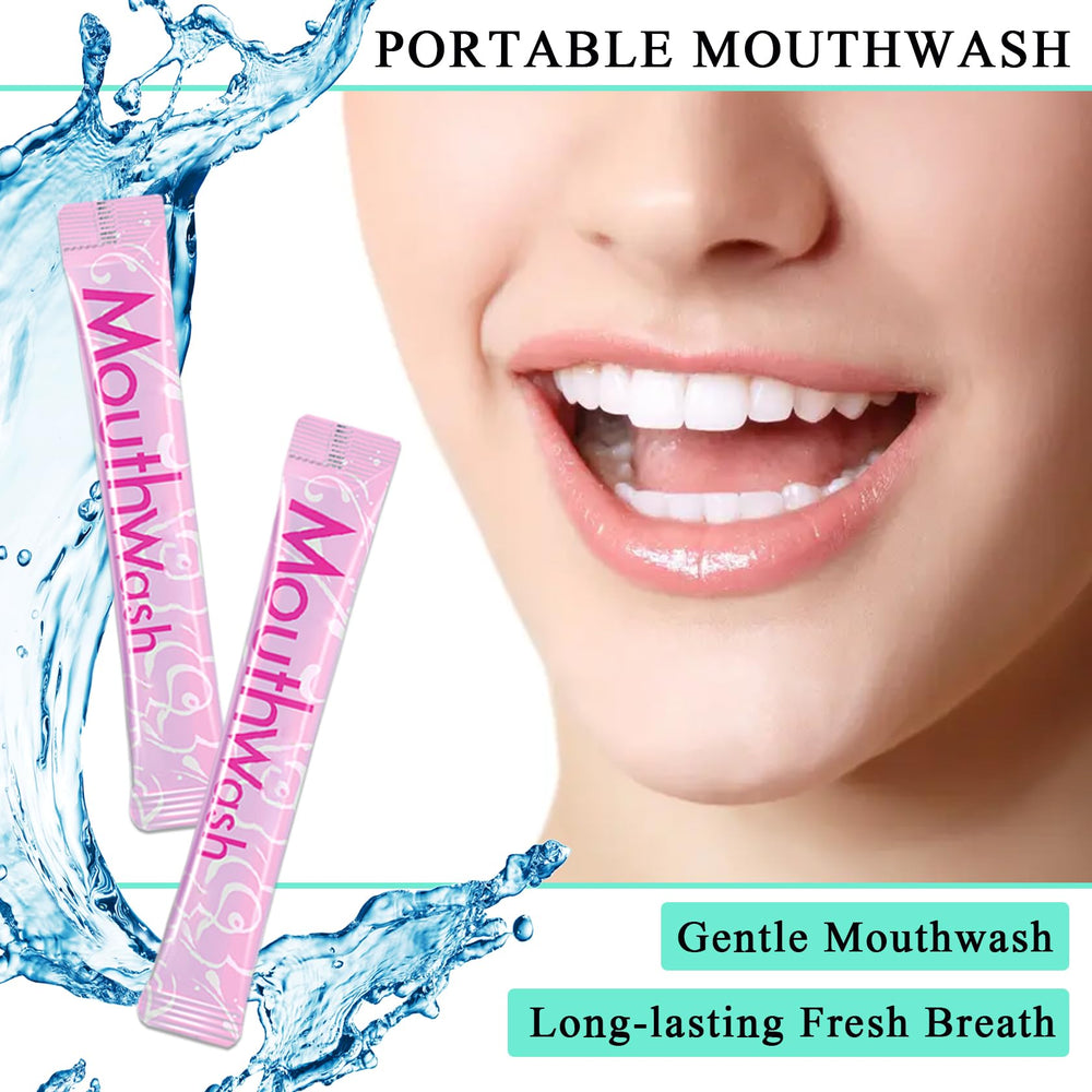 Mini portable mouthwash set for travel