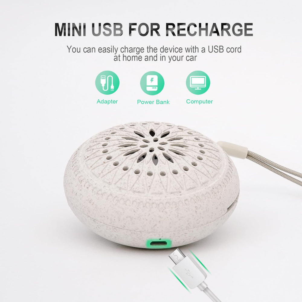 Open diffuser showing cotton pad ready for essential oil
