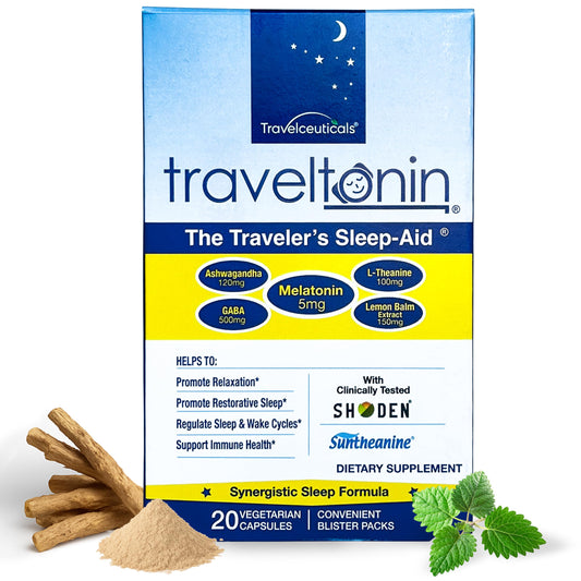 Travel Sleep Aid blister pack front label