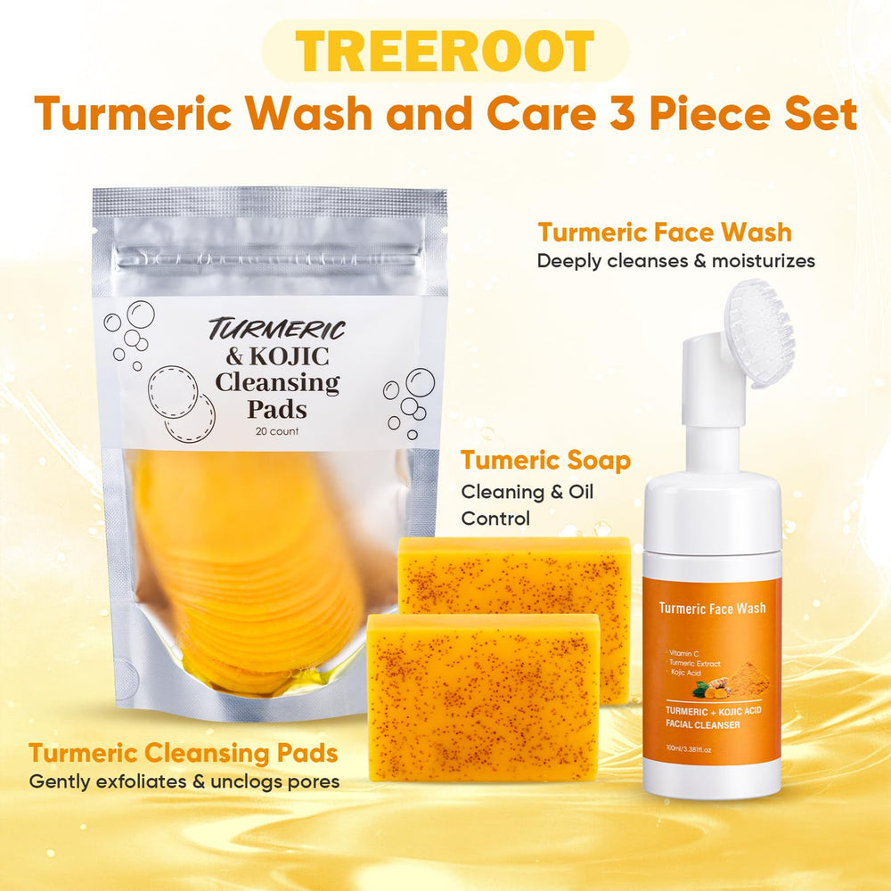 Treeroot turmeric soap lather creating rich foam for thorough skin cleansing.