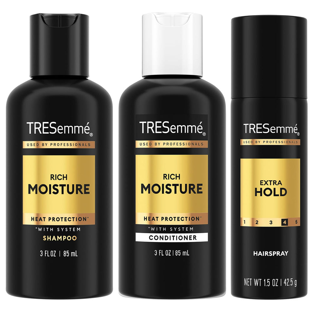 TRESemmé Rich Moisture Shampoo bottle delivering hydration for dry hair