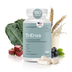 TriEnza Digestive Enzymes bottle front view