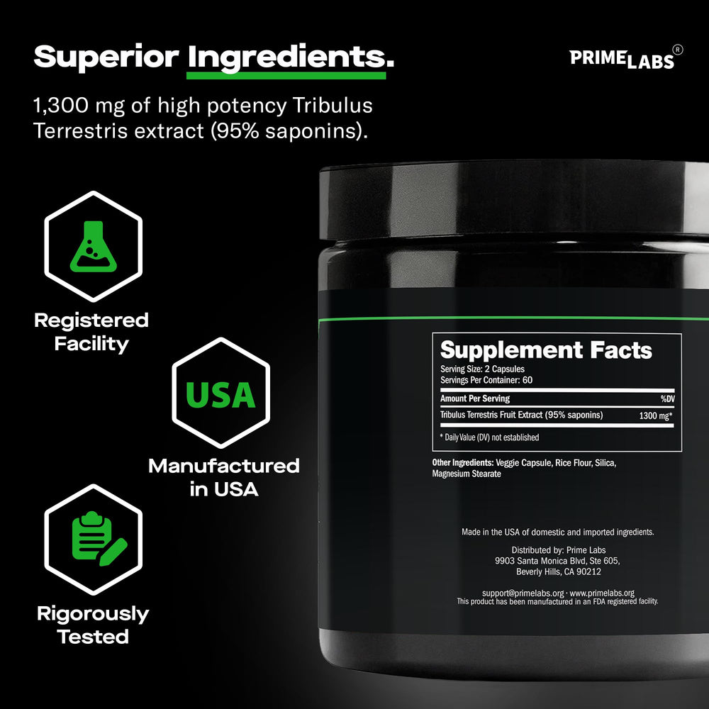 Tribulus Terrestris 1300mg serving graphic