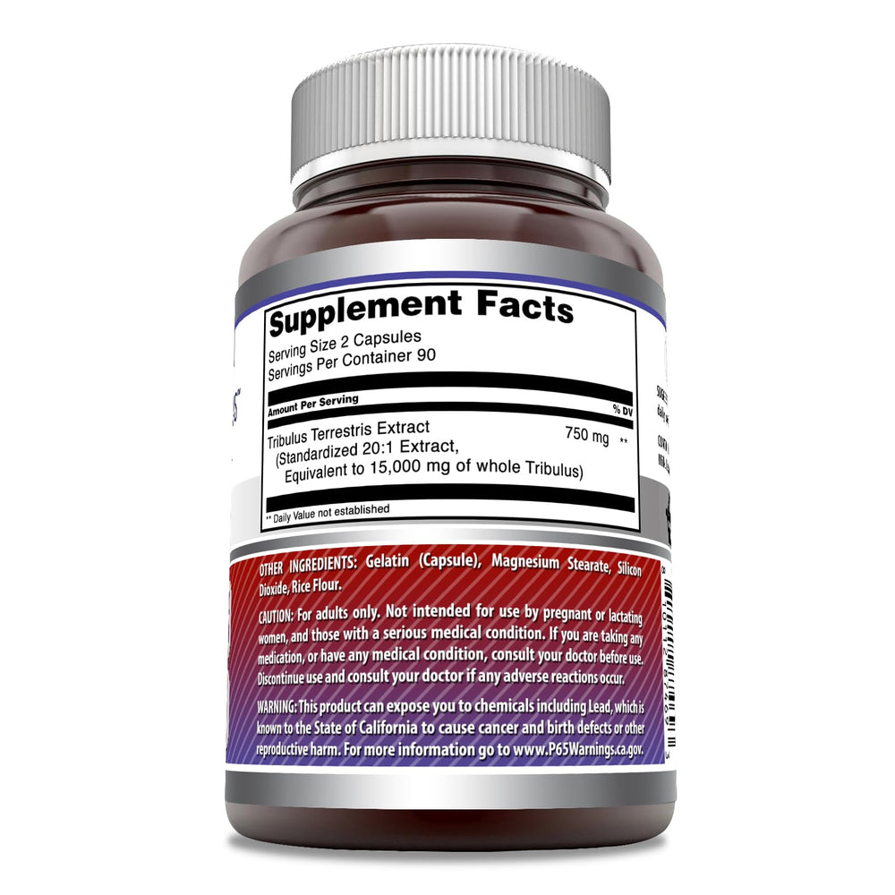 Supplement facts panel close-up