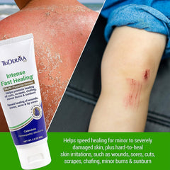 TriDerma MD Intense Fast Healing Cream packaging box on display