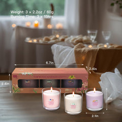 Hand-poured soy candle with cotton wick delivering a clean burn