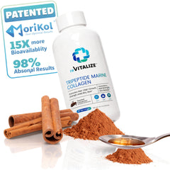 Illustration showing 15% tripeptides in the collagen formula.