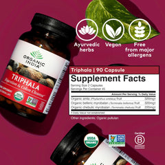 Triphala digestive support ingredients Bibhitaki, Haritaki and Amla