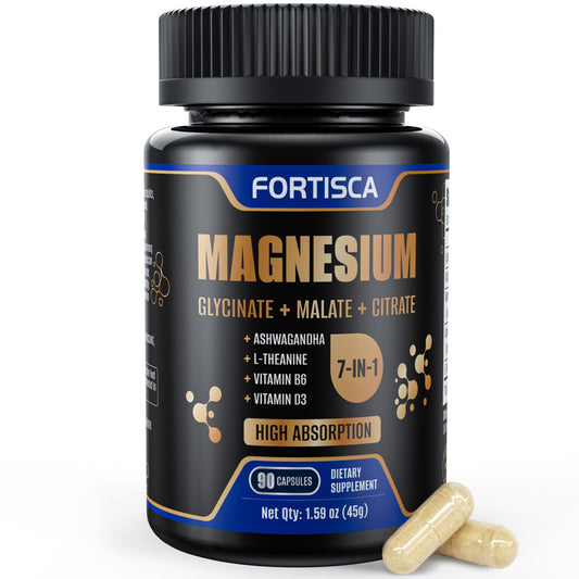 Fortisca Triple Magnesium Complex 500mg bottle front label