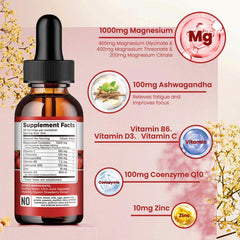 Nutrition label showing Magnesium Glycinate and Magnesium Citrate blend