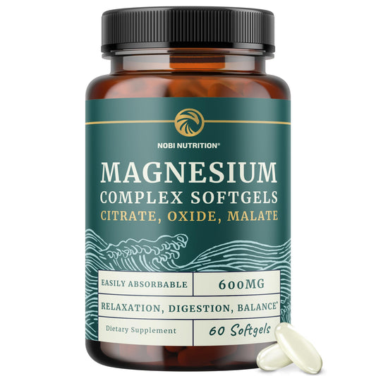 Front view of Triple Magnesium Softgels bottle