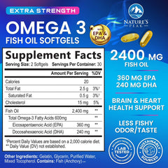 Illustration of triple strength EPA and DHA omega-3