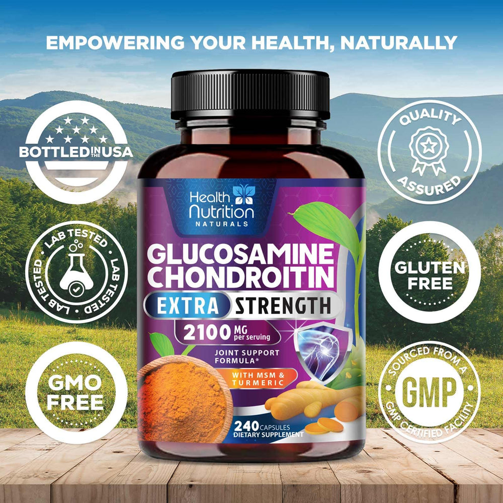 Triple-strength glucosamine with MSM, turmeric and boswellia for joints