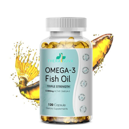 Bottle of Triple Strength Wild Alaskan Omega-3 2500mg softgels