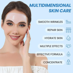 Tripsky hydrogel patches on forehead emphasizing comfortable wear