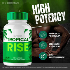 Three Tropical Rise Capsule bottles arranged for 3-pack