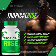 Close-up of Tropical Rise capsules in blister pack