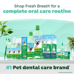 2.2oz TropiClean Fresh Breath Water Additive bottle detail