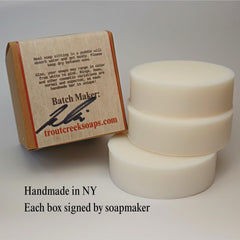 Trout Creek Soaps three-bars display highlights value