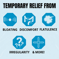 TRP The Relief Products IBS Therapy tablets dissolving in water demonstrating convenience.