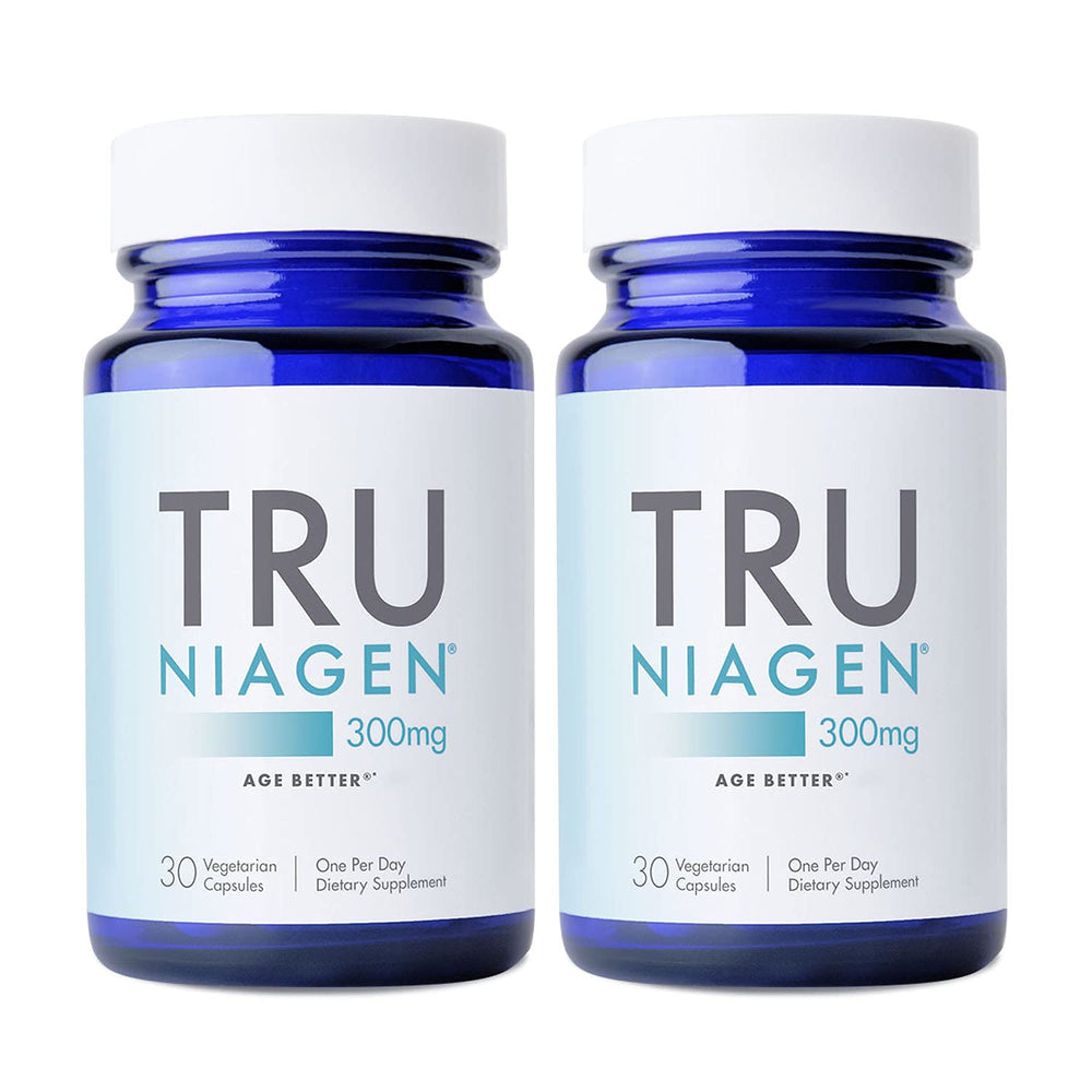 Front view of TRU NIAGEN bottle with label clearly visible