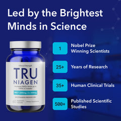 Back label of TRU NIAGEN PRO bottle