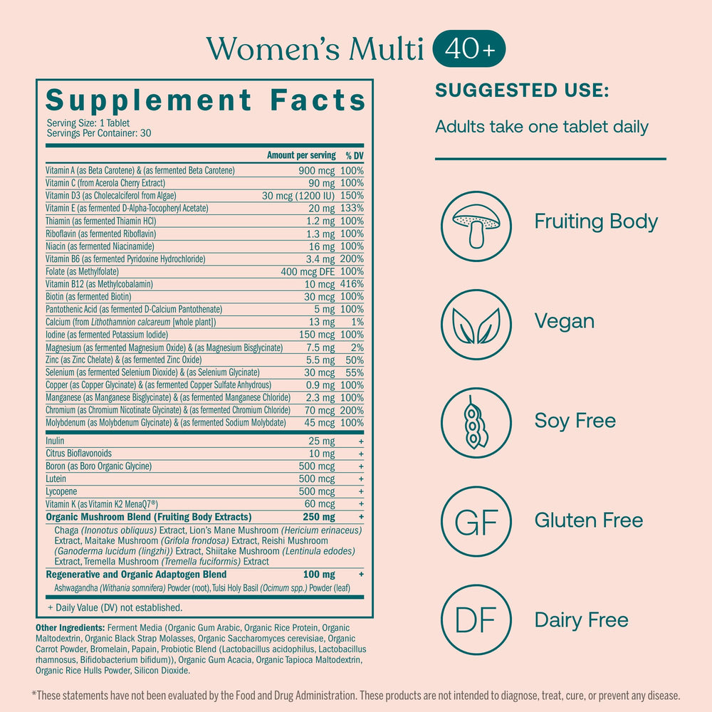 One Daily Men’s Multivitamin 40+ bottle with 30 vegan tablets
