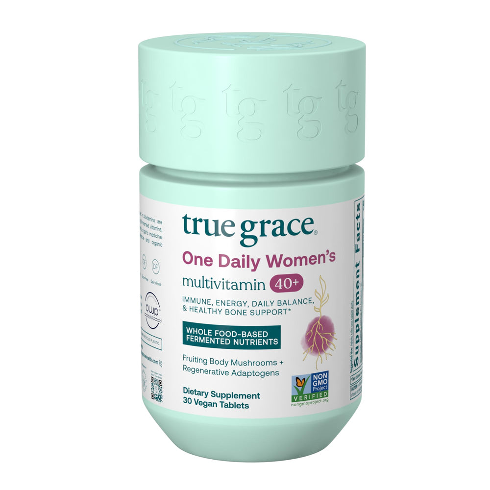 Bottle of True Grace One Daily Women’s Multivitamin 40+