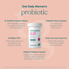 Label showing 90 billion CFU and 12 probiotic cultures