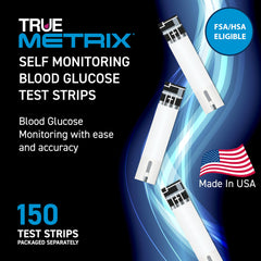 TRUE METRIX test strips tubes organized for fast, uninterrupted testing